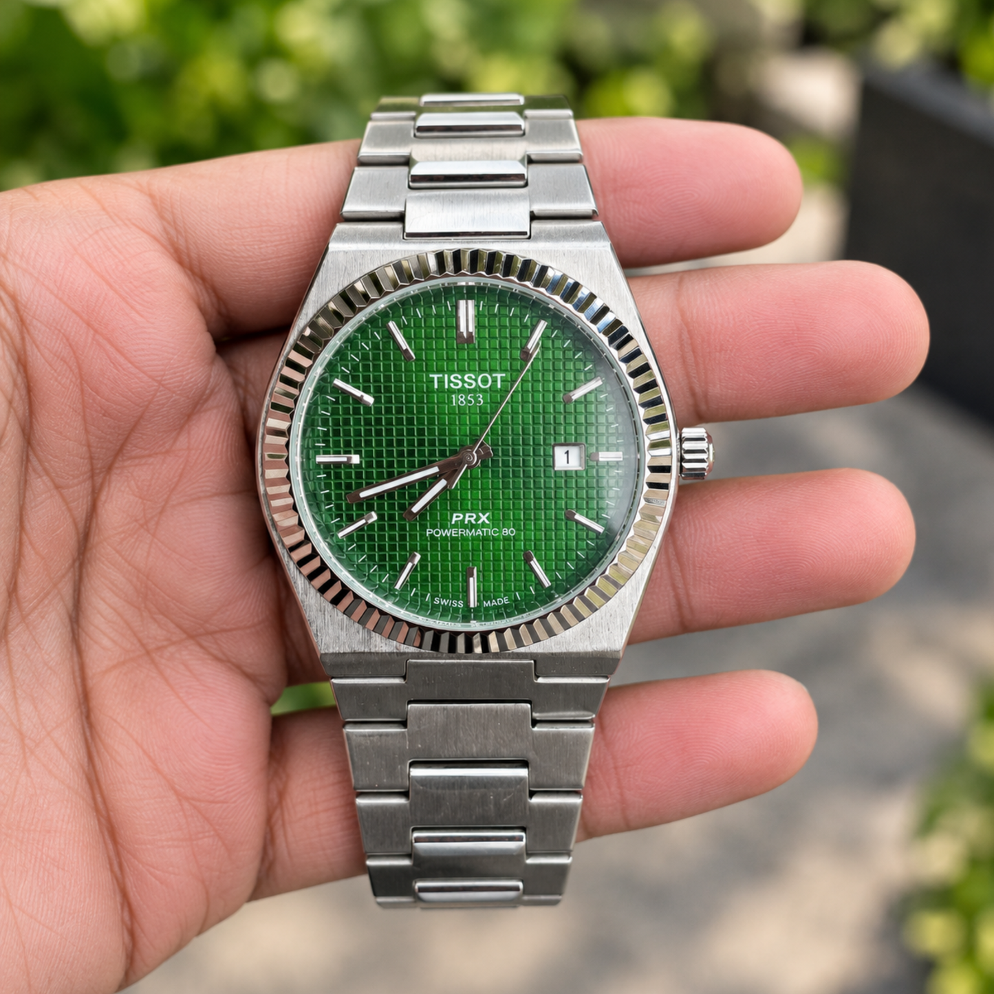 Tissot PRX Green Dial Men’s Luxury Stainless Steel Watch – Premium Swiss Style