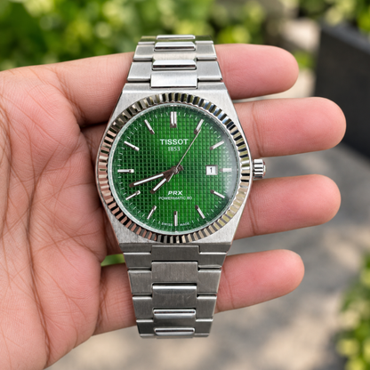 Tissot PRX Green Dial Men’s Luxury Stainless Steel Watch – Premium Swiss Style